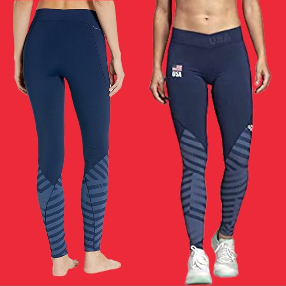 adidas Pants - adidas Women's Tall Alphaskin USA Volleyball Long Tights NWT Olympics